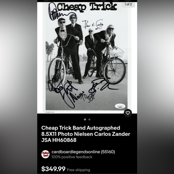 CHEAP TRICK Autographed Memorabilia‼️VERIFIED‼️1-OF-1‼️PRISTINE CONDITION‼️ - Picture 8 of 13